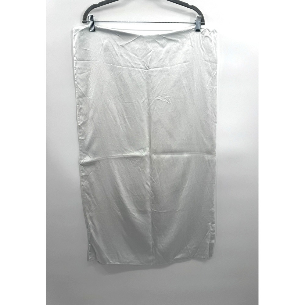 King Size Silk Pillow Case White 100% Pure Silk Zip Closure Luxe Anti-Aging Skin